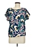Shein Teal Short Sleeve Blouse Size 6 - photo 1