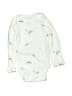 Carter's 100% Cotton Print Ivory Long Sleeve Onesie Size Newborn - photo 1