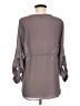 Angie 100% Polyester Gray Long Sleeve Blouse Size M - photo 2