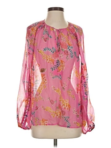 Hemant & Nandita Long Sleeve Blouse (view 1)