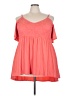 Torrid Orange Short Sleeve Top Size 3X Plus (3) - photo 1