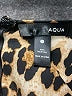 Aqua 100% Polyester Animal Print Brown Casual Dress Size S - photo 7