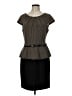 Connected Apparel Houndstooth Black Casual Dress Size 8 (petite) - photo 1