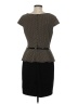 Connected Apparel Houndstooth Black Casual Dress Size 8 (petite) - photo 2