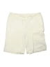 Venezia Solid Ivory Cargo Shorts Size 16 - photo 1