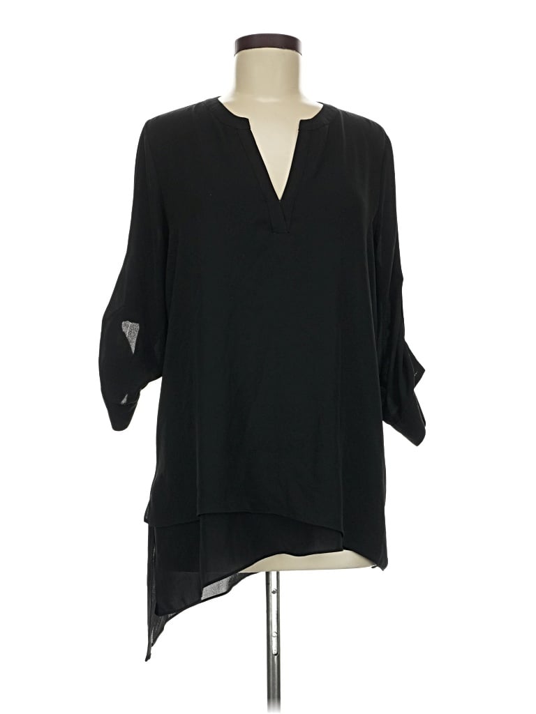 Pre-owned The Limited 3/4 Sleeve Blouse In Black