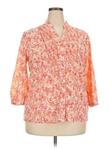 JM Collection 3/4 Sleeve Blouse (view 1)