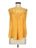 Shein 100% Polyester Yellow Sleeveless Blouse Size M - photo 1