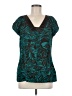 Apt. 9 100% Polyester Teal Short Sleeve Top Size M - photo 1