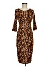 Unbranded Animal Print Brown Cocktail Dress Size M - photo 1