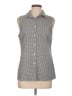 Lole 100% Polyester Houndstooth Gray Sleeveless Blouse Size L - photo 1