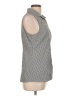 Lole 100% Polyester Houndstooth Gray Sleeveless Blouse Size L - photo 4