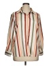 Unbranded 100% Polyester Stripes Orange Long Sleeve Blouse Size XL Plus - photo 1