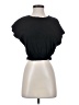 Zara 100% Cotton Black Short Sleeve Turtleneck Size S - photo 1