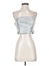 Peach Silver Sleeveless Top Size S - photo 1