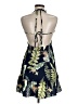 Shein 100% Polyester Tropical Blue Casual Dress Size 6 - photo 2