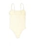 OQQ Yellow Ivory Bodysuit Size S - photo 2