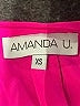 Amanda U. 100% Polyester Solid Pink 3/4 Sleeve Blouse Size XS - photo 7