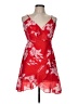 Lulus 100% Polyester Tropical Red Cocktail Dress Size M - photo 1