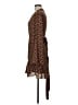 A.L.C. 100% Silk Print Brown Casual Dress Size 6 - photo 5