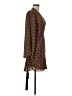 A.L.C. 100% Silk Print Brown Casual Dress Size 6 - photo 4