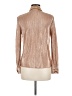 MELLODAY 100% Polyester Metallic Tan Long Sleeve Blouse Size M - photo 2