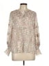 Alice + Olivia 100% Polyester Floral Ivory Pink 3/4 Sleeve Blouse Size L - photo 1