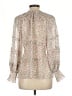 Alice + Olivia 100% Polyester Floral Ivory Pink 3/4 Sleeve Blouse Size L - photo 2