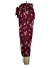 ShoSho Floral Burgundy Casual Pants Size XL - photo 5