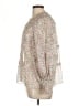 Alice + Olivia 100% Polyester Floral Ivory Pink 3/4 Sleeve Blouse Size L - photo 5
