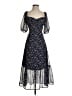 Lulus 100% Polyester Paisley Blue Cocktail Dress Size XS - photo 1