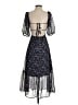 Lulus 100% Polyester Paisley Blue Cocktail Dress Size XS - photo 2
