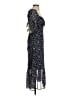 Lulus 100% Polyester Paisley Blue Cocktail Dress Size XS - photo 4