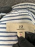 Thread & Supply 100% Rayon Stripes Silver 3/4 Sleeve Button-Down Shirt Size L - photo 7