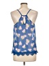 Miley + Molly Blue Sleeveless Blouse Size L - photo 2
