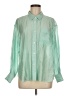 Assorted Brands Solid Green Long Sleeve Button-Down Shirt One size - photo 1
