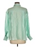 Assorted Brands Solid Green Long Sleeve Button-Down Shirt One size - photo 2