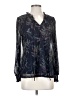 By Design 100% Polyester Blue Long Sleeve Blouse Size S - photo 1