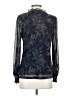 By Design 100% Polyester Blue Long Sleeve Blouse Size S - photo 2
