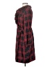 Elizabeth McKay 100% Silk Plaid Red Casual Dress Size 4 - photo 5
