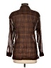 Assorted Brands 100% Viscose Tweed Brown Long Sleeve Blouse Size M - photo 2