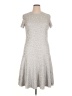 St. John Gray Silver Casual Dress Size 14 - photo 1