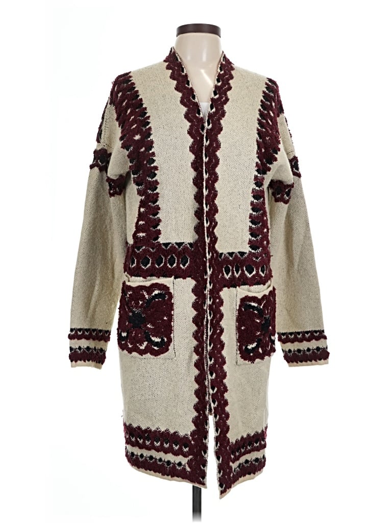 Pre-owned Bcbgmaxazria Cardigan Sweater In Ivory