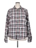 Assorted Brands 100% Cotton Plaid Gray Long Sleeve Button-Down Shirt Size XXL - photo 1