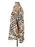 Italo 100% Silk Animal Print Gold Long Sleeve Silk Top Size L - photo 5