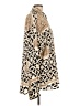 Italo 100% Silk Animal Print Gold Long Sleeve Silk Top Size L - photo 4