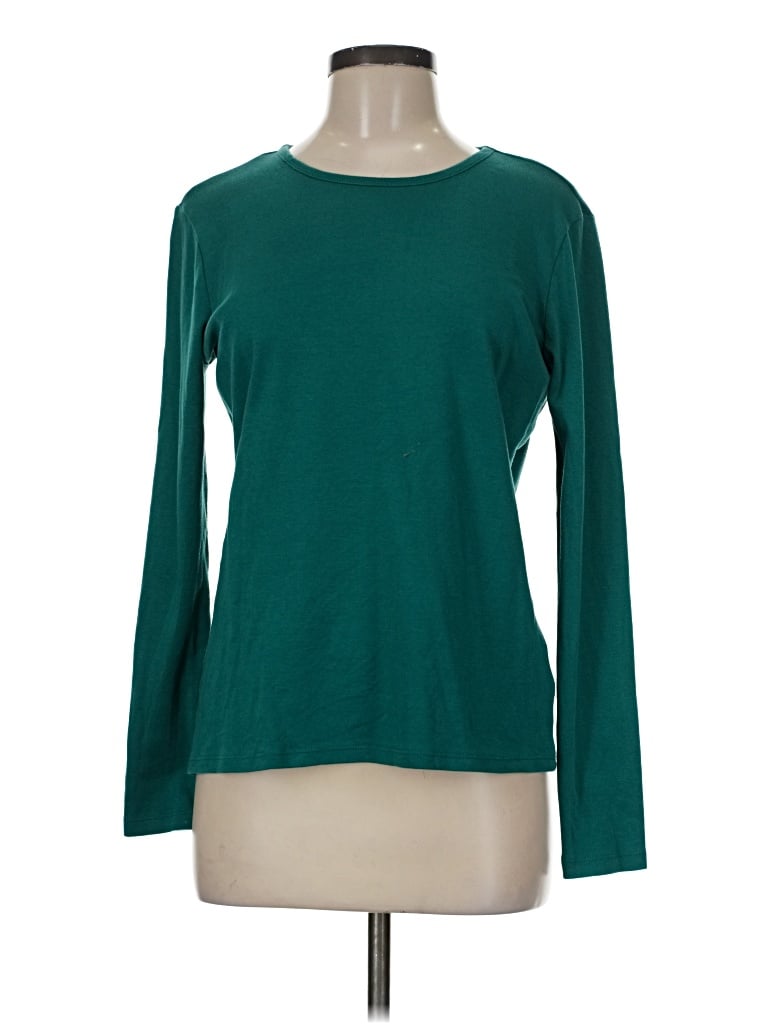 Pre-owned L.l.bean Long Sleeve T-shirt In Green
