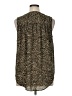 Evri 100% Polyester Animal Print Brown Sleeveless Blouse Size 0X - photo 2