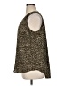 Evri 100% Polyester Animal Print Brown Sleeveless Blouse Size 0X - photo 5