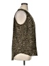 Evri 100% Polyester Animal Print Brown Sleeveless Blouse Size 0X - photo 4